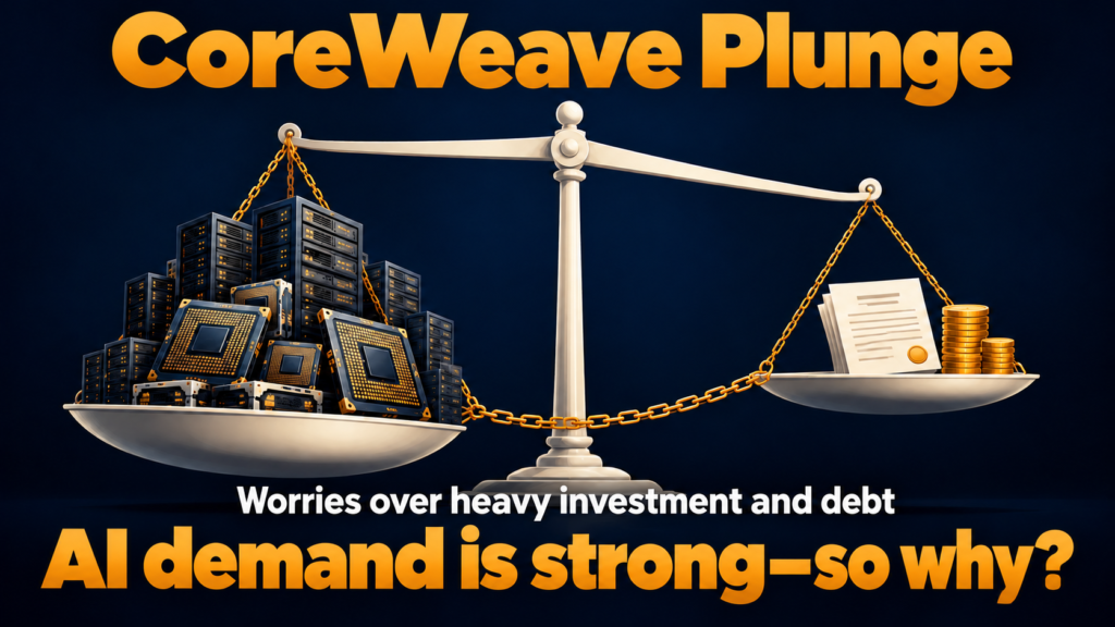 CoreWeave Plunge: AI demand is strong, so why? Worries over heavy investment and debt